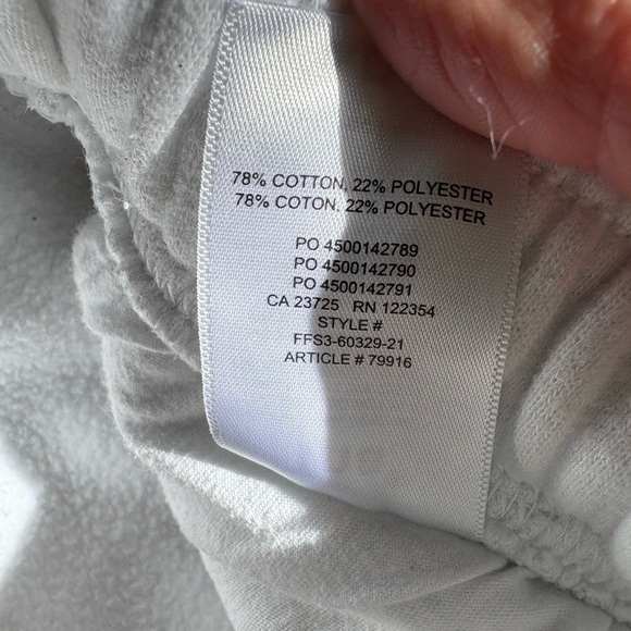 TNA Aritzia White Jogger Cozy AF Fleece - Picture 7 of 12